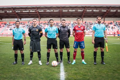 CD Numancia-Barça B, partido en el que no se movió el resultado inicial. GONZALO MONTESEGURO