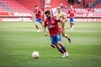 CD Numancia-Barça B, partido en el que no se movió el resultado inicial. GONZALO MONTESEGURO