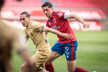 CD Numancia-Barça B, partido en el que no se movió el resultado inicial. GONZALO MONTESEGURO