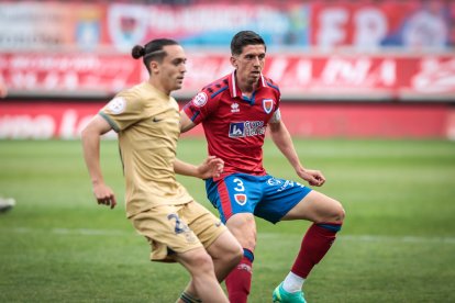 CD Numancia-Barça B, partido en el que no se movió el resultado inicial. GONZALO MONTESEGURO