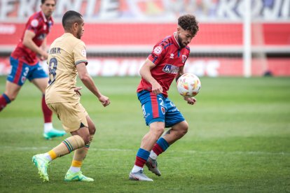 CD Numancia-Barça B, partido en el que no se movió el resultado inicial. GONZALO MONTESEGURO