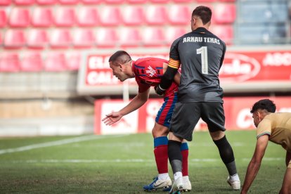 CD Numancia-Barça B, partido en el que no se movió el resultado inicial. GONZALO MONTESEGURO