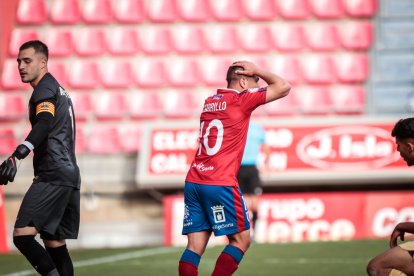 CD Numancia-Barça B, partido en el que no se movió el resultado inicial. GONZALO MONTESEGURO
