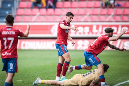 CD Numancia-Barça B, partido en el que no se movió el resultado inicial. GONZALO MONTESEGURO