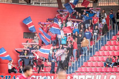 CD Numancia-Barça B, partido en el que no se movió el resultado inicial. GONZALO MONTESEGURO