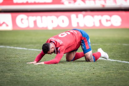CD Numancia-Barça B, partido en el que no se movió el resultado inicial. GONZALO MONTESEGURO