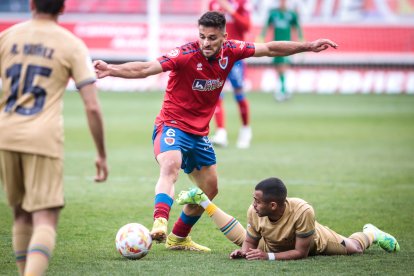 CD Numancia-Barça B, partido en el que no se movió el resultado inicial. GONZALO MONTESEGURO