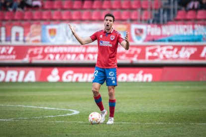 CD Numancia-Barça B, partido en el que no se movió el resultado inicial. GONZALO MONTESEGURO