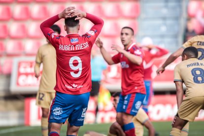 CD Numancia-Barça B, partido en el que no se movió el resultado inicial. GONZALO MONTESEGURO