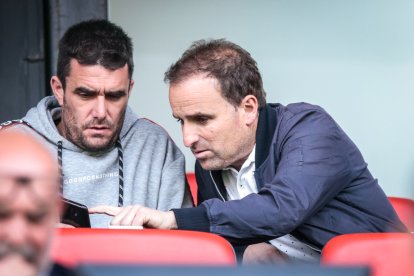 CD Numancia-Barça B, partido en el que no se movió el resultado inicial. GONZALO MONTESEGURO