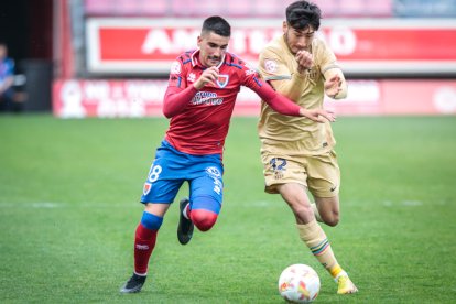 CD Numancia-Barça B, partido en el que no se movió el resultado inicial. GONZALO MONTESEGURO