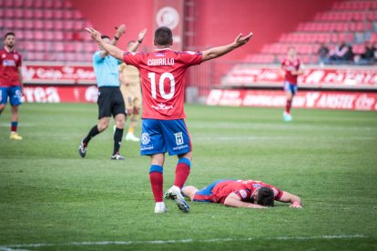 CD Numancia-Barça B, partido en el que no se movió el resultado inicial. GONZALO MONTESEGURO