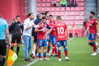CD Numancia-Barça B, partido en el que no se movió el resultado inicial. GONZALO MONTESEGURO