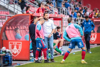 CD Numancia-Barça B, partido en el que no se movió el resultado inicial. GONZALO MONTESEGURO