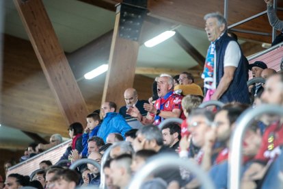 CD Numancia-Barça B, partido en el que no se movió el resultado inicial. GONZALO MONTESEGURO