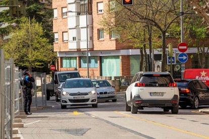 Reordenación del tráfico durante las obras de pacificación del centro de Soria. MARIO TEJEDOR