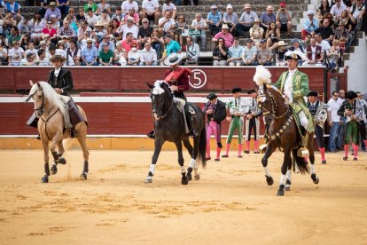 Corrida de rejones en la plaza de toros de Soria.-G. MONTESEGURO
