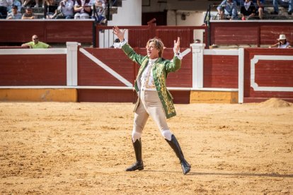 Corrida de rejones en la plaza de toros de Soria.-G. MONTESEGURO