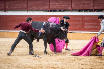 Corrida de rejones en la plaza de toros de Soria.-G. MONTESEGURO