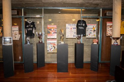 Los 25 años del BM Soria en una exposición en el Palacio de la Audiencia. G. M.