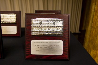 El Ayuntamiento de Soria entrega placas de agradecimiento a los Jurados de 2022. MARIO TEJEDOR (2)