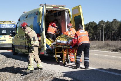 Accidente ocurrido en Fuentelsaz.-GONZALO MONTESEGURO