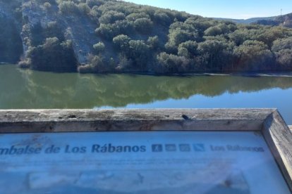 En el embalse de Los Rábanos encontramos el primer mirador de la ruta.