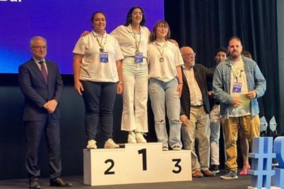 Laura Puerto, de La Merced, quedó tercera y obtuvo medalla de bronce.-HDS