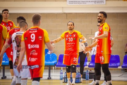 Río Duero Voley contra el CV Guaguas. MARIO TEJEDOR