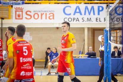 Río Duero Voley contra el CV Guaguas. MARIO TEJEDOR