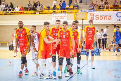 Río Duero Voley contra el CV Guaguas. MARIO TEJEDOR