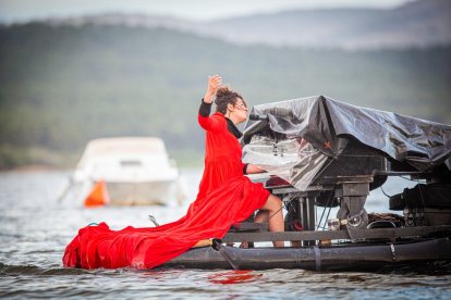 Le piano du lac en el pantano de la Cuerda del Pozo. - MARIO TEJEDOR