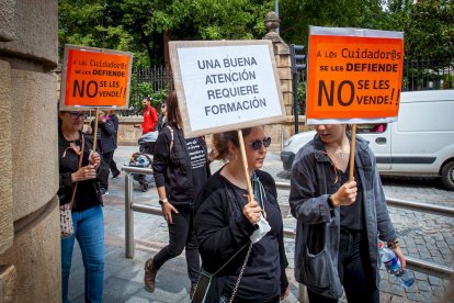 Las CTSA protestan por la rebaja de la titulación. - MARIO TEJEDOR
