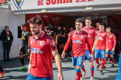 El Numancia no pasó del empate ante el Atlético Baleares. G.M.