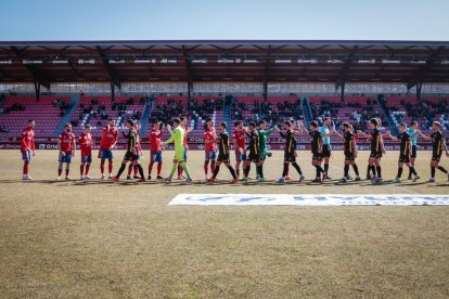 El Numancia no pasó del empate ante el Atlético Baleares. G.M.