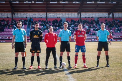 El Numancia no pasó del empate ante el Atlético Baleares. G.M.