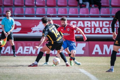 El Numancia no pasó del empate ante el Atlético Baleares. G.M.