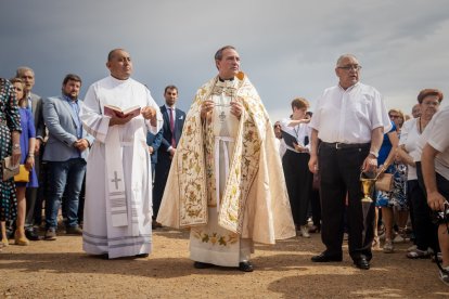 Inauguración del monumento a la Virgen de los Milagros. GONZALO MONTESEGURO