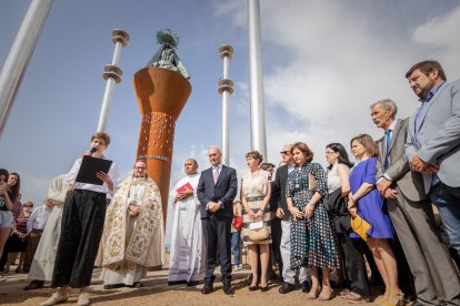 Inauguración del monumento a la Virgen de los Milagros. GONZALO MONTESEGURO