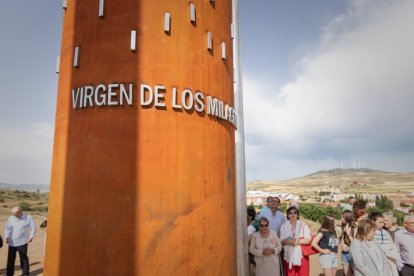 Inauguración del monumento a la Virgen de los Milagros. GONZALO MONTESEGURO