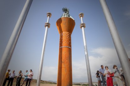 Inauguración del monumento a la Virgen de los Milagros. GONZALO MONTESEGURO