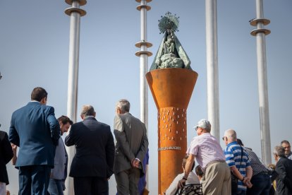 Inauguración del monumento a la Virgen de los Milagros. GONZALO MONTESEGURO