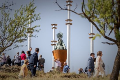 Inauguración del monumento a la Virgen de los Milagros. GONZALO MONTESEGURO