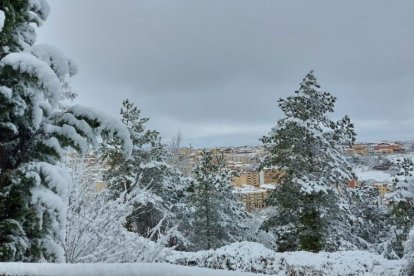 Vistas desde el parque del Castillo en Soria.
