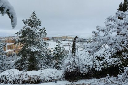 Vistas desde el parque del Castillo en Soria.