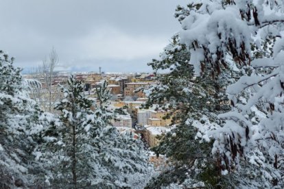 Vistas desde el parque del Castillo en Soria.
