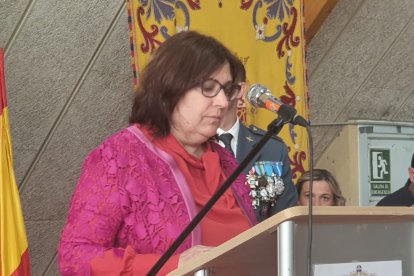 San Esteban celebra con su Guardia Civil el día del Pilar. ANA HERNANDO