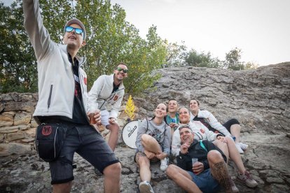 Celebración matutina del Lavalenguas de San Juan 2022 en Soria. GONZALO MONTESEGURO