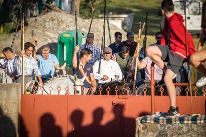 Celebración matutina del Lavalenguas de San Juan 2022 en Soria. GONZALO MONTESEGURO