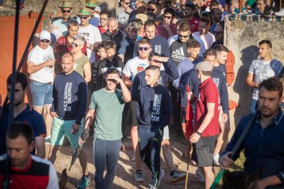 Celebración matutina del Lavalenguas de San Juan 2022 en Soria. GONZALO MONTESEGURO